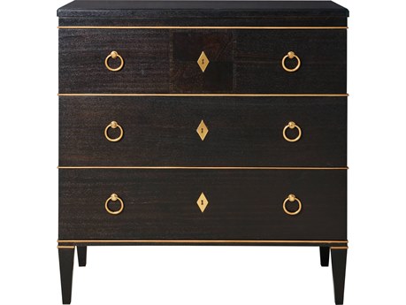 Port Eliot Biedermeier Antique Black Accent Chest