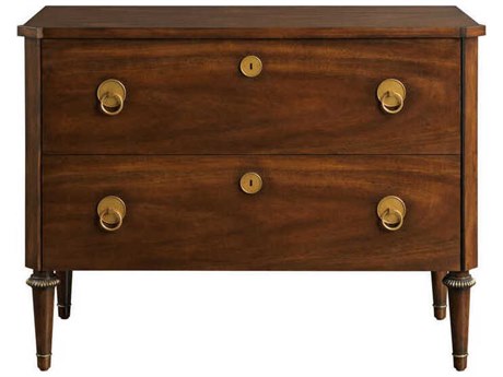 Port Eliot 3-Drawers Brown Mahogany Wood Dresser