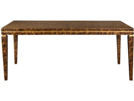 Port Eliot Rectangular Wood Tortoise Dining Table