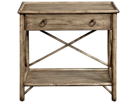 Port Eliot Rectangular Rattan Light Ash End Table