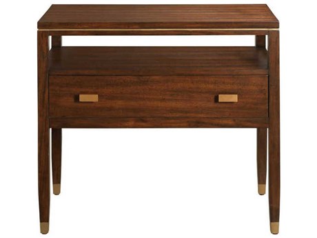 Port Eliot Rectangular Wood Mahogany End Table