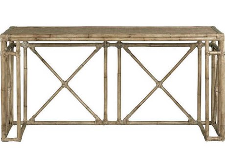 Port Eliot Rectangular Rattan Light Ash Console Table