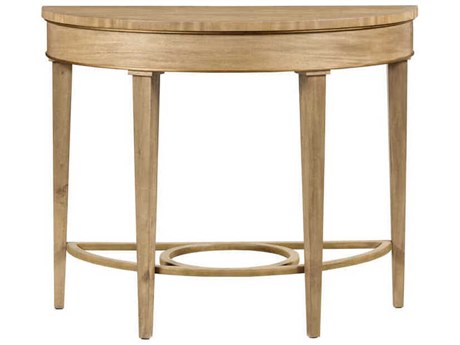 Port Eliot Demilune Wood Bleach Console Table