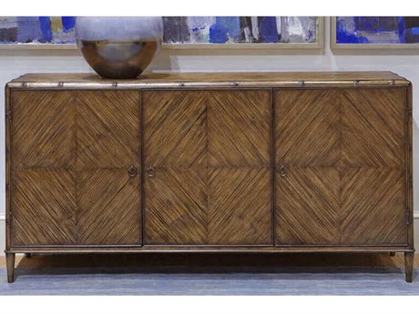 Port Eliot Pecan Brown Bamboo Wood Accent Chest