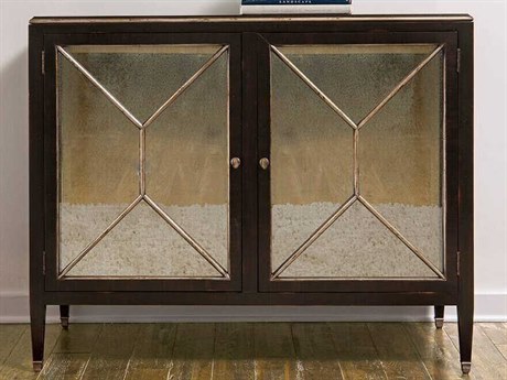 Port Eliot Regency Black Antique Mirror Accent Chest