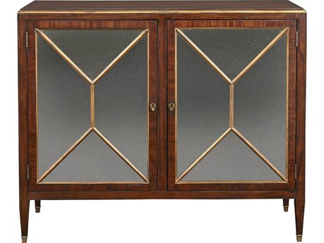 Port Eliot Regency Mahogany Antique Mirror Brown Accent Chest
