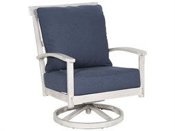 Castelle Biltmore Antler Hill Deep Seating Aluminum Ultra High Back Swivel Rocker Lounge Chair