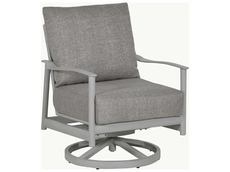 Castelle Barbados Deep Seating Aluminum Swivel Rocker Lounge Chair