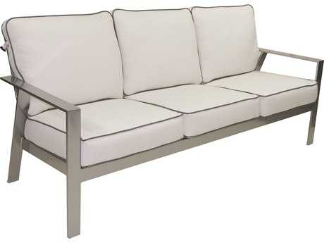 Castelle Trento Deep Seating Cushion Cast Aluminum Sofa