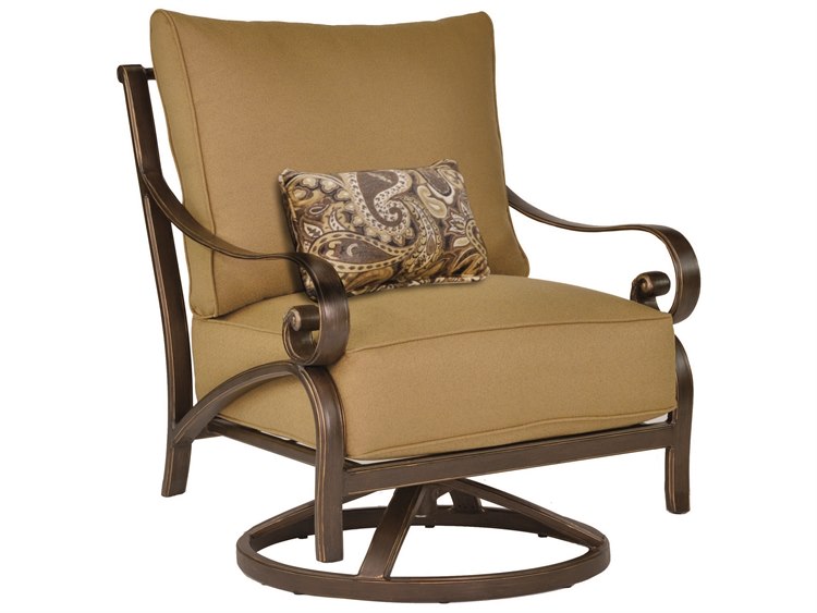 Castelle Veracruz Deep Seating Cast Aluminum Cushion Lounge Chair