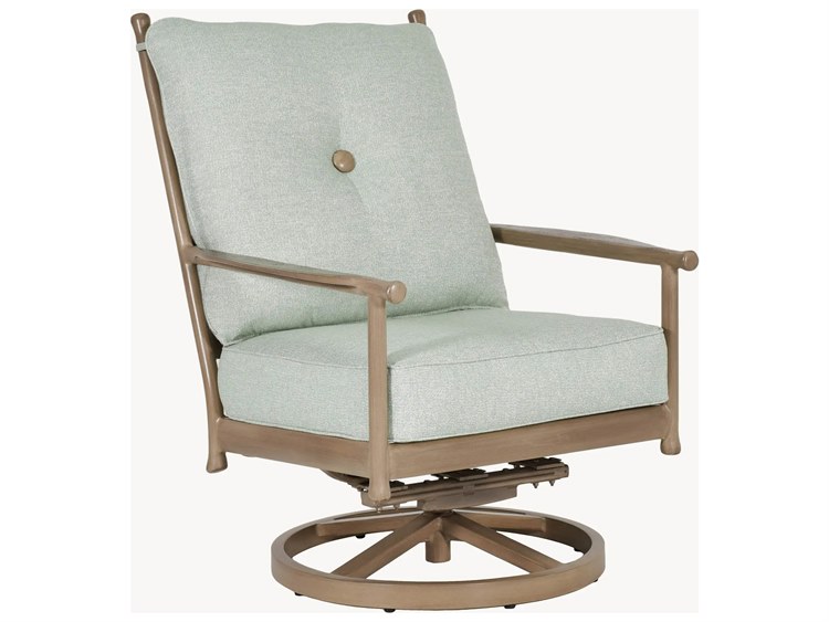 Castelle Lodge Deep Seating Cast Aluminum High Back Rocking Lounge Chair