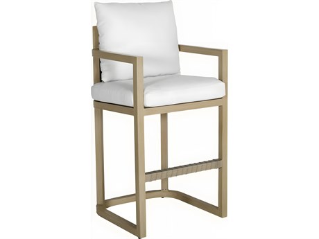 Castelle Biscayne Cushion Dining Aluminum Bar Stool