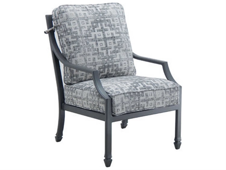 Castelle Lancaster Cushion Dining Aluminum Dining Arm Chair