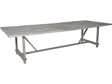 Castelle Biltmore Antler Hill Aluminum 116''W x 44''D Rectangular Dining Table