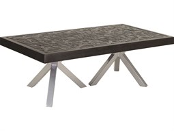 Castelle Altra Aluminum 48-50W x 32-34D Large Rectangular Coffee Table