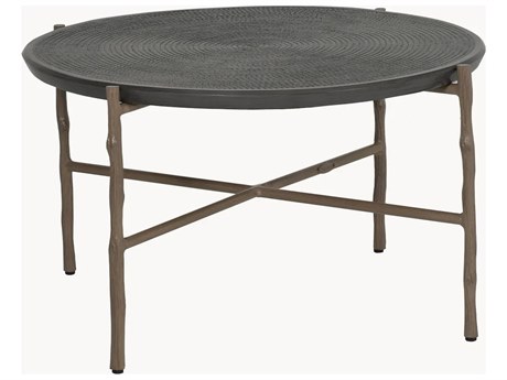 Castelle Twig Aluminum 34'' Wide Round Coffee Table