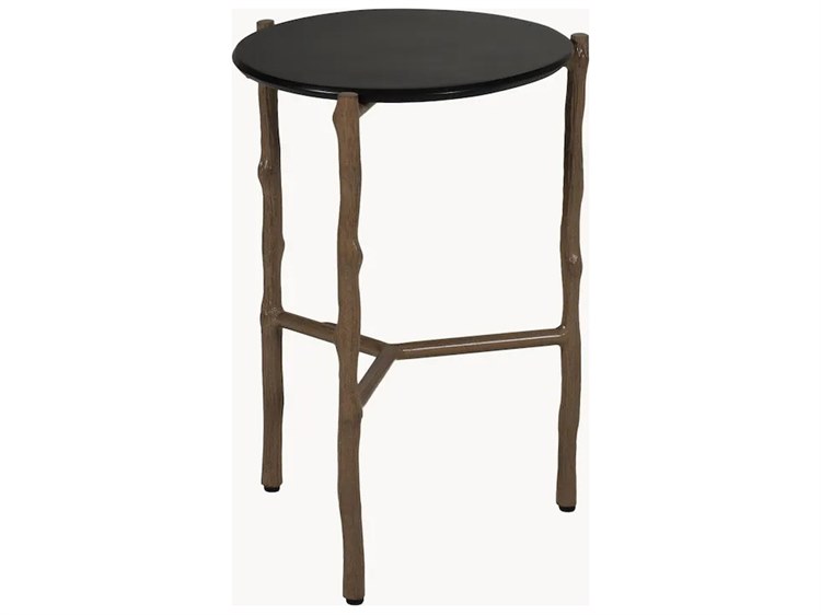 Castelle Twig Aluminum 18'' Wide Round End Table
