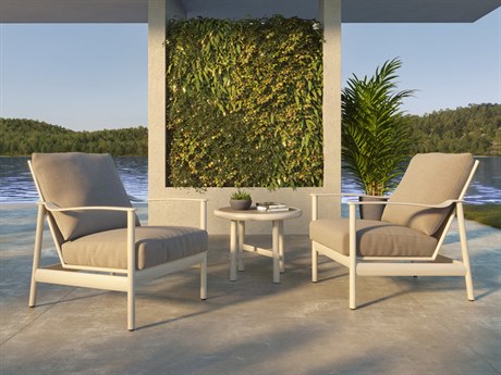 Castelle Barbados Deep Seating Aluminum Lounge Set