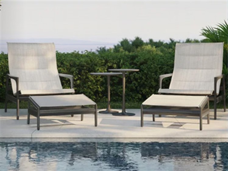 Castelle Berkeley Sling Aluminum Outdoor Lounge Set