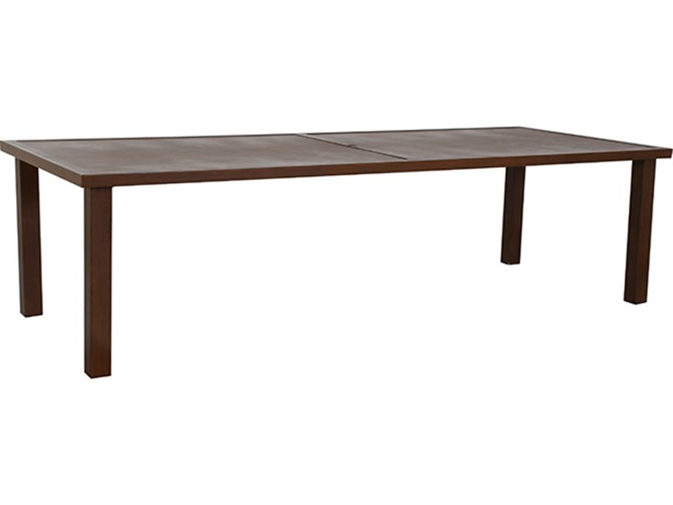 Castelle Parsons Aluminum 116''W x 42''D Rectangular Dining Table