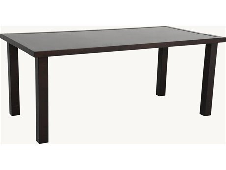 Castelle Parsons Aluminum 72" x 36" Rectangular Counter Table