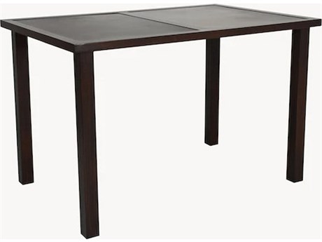 Castelle Parsons Aluminum 64''W x 42''D Rectangular Counter Table