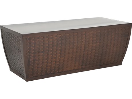 Castelle Largo Woven Aluminum Rectangular Coffee Table