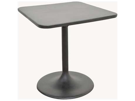 Castelle Tulips Cast Aluminum 30'' Wide Square Bar Height Table