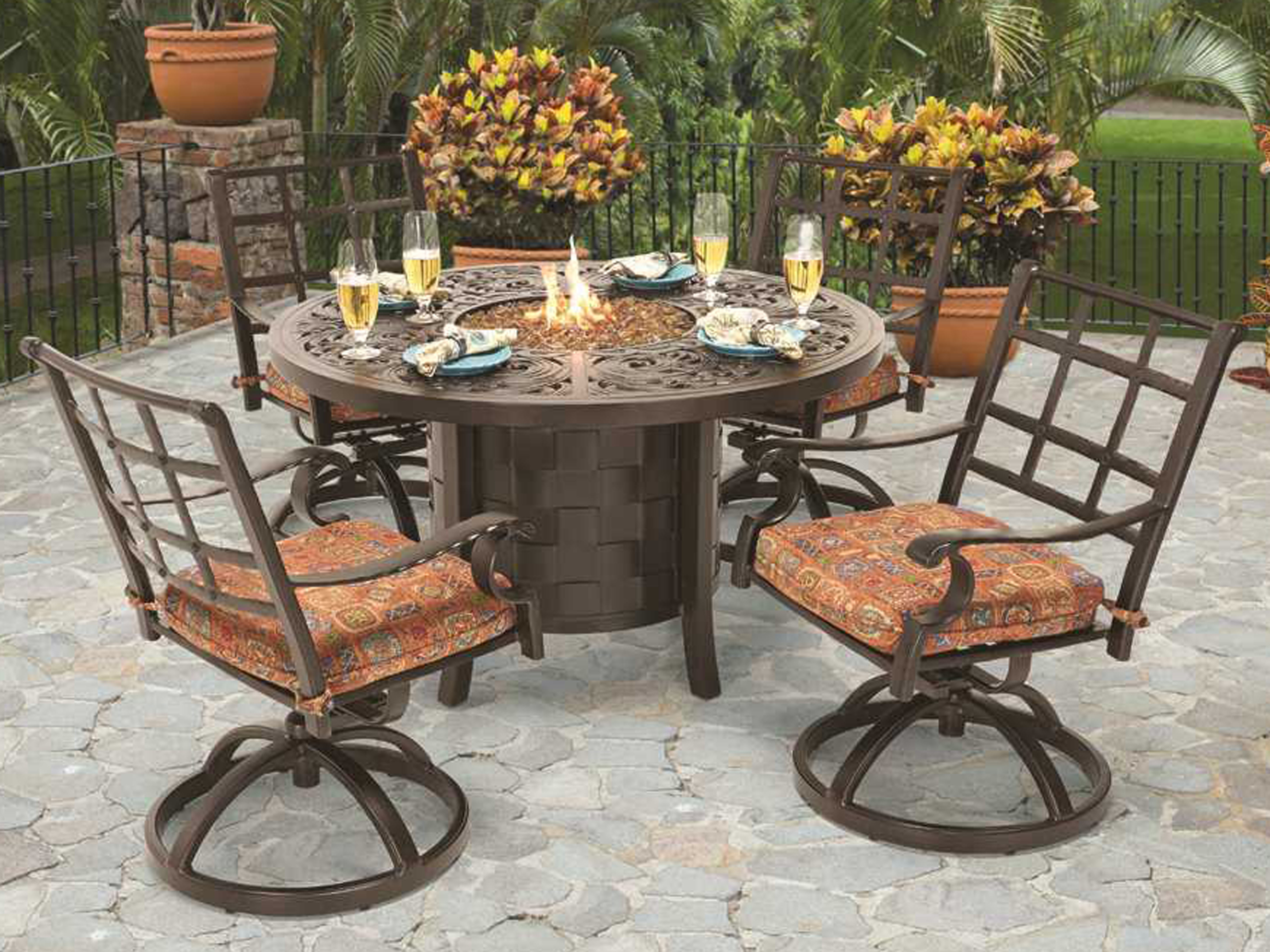 fire pit table round