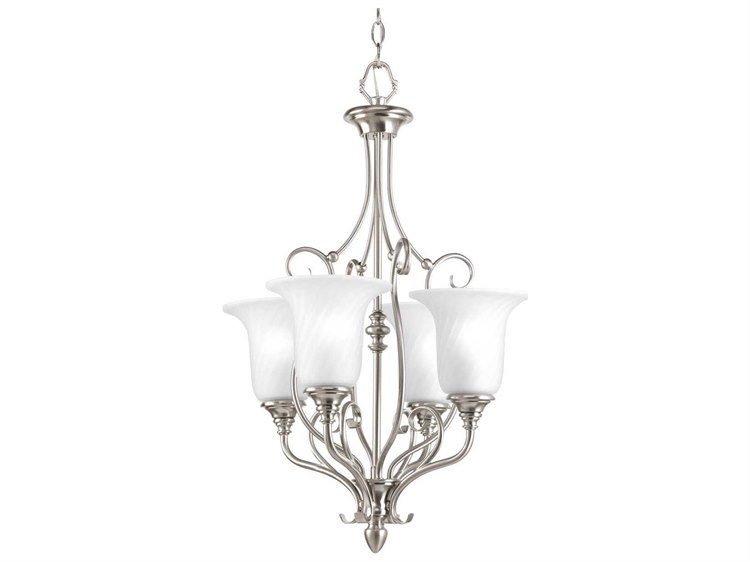 Progress Lighting Kensington Brushed Nickel Four Light Pendant Progress Lighting Kensington Brushed Nickel Four Light Pendant