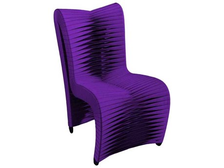 Phillips Collection Purple Upholstered Side Dining Chair