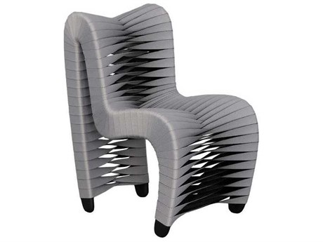 Phillips Collection Seat Belt Gray Upholstered Children's Side Dining Chair