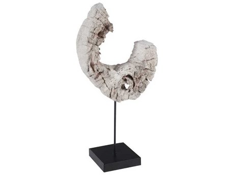 Phillips Collection Eroded Wood C Sculpture on Stand