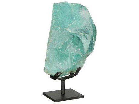 Phillips Collection Natural Blue Refractory Glass Sculpture