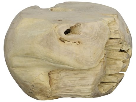 Phillips Collection Teak Wood Ball Sculpture