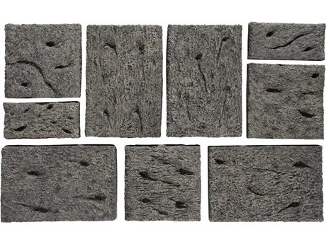 Luxecor Etched Rock Puzzle Wall Tiles Set of 9