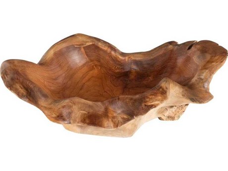 Phillips Collection Natural Brown Medium Carving Bowl