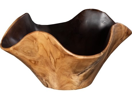 Phillips Collection Natural Teak Decorative Plate