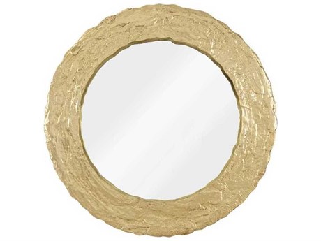 Phillips Collection Gold Leaf Round Wall Mirror