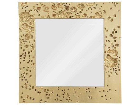 Phillips Collection Gold Leaf Square Wall Mirror