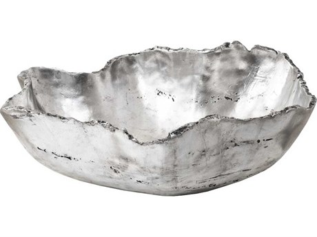 Phillips Collection Silver Leaf Decorative Plate