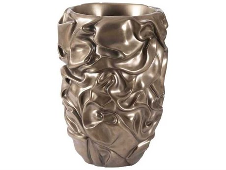Phillips Collection Polished Bronze Drape Planter
