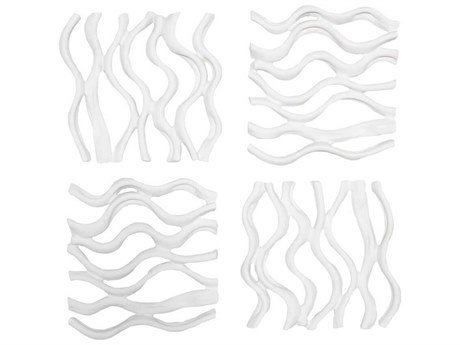 Phillips Collection Botanical Designs Vine Wall Tile Set of 4