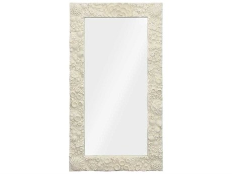 Phillips Collection Reef Off White Rectangular Floor Mirror