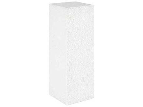 Phillips Collection String Theory Square Resin White Stone End Table