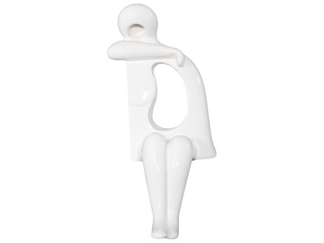 Phillips Collection Sweetie Sculpture in Gel Coat White