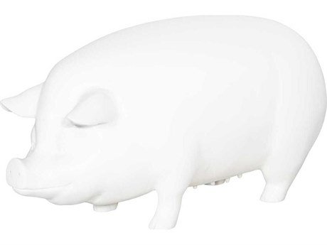 Phillips Collection Off White Pig Sculpture