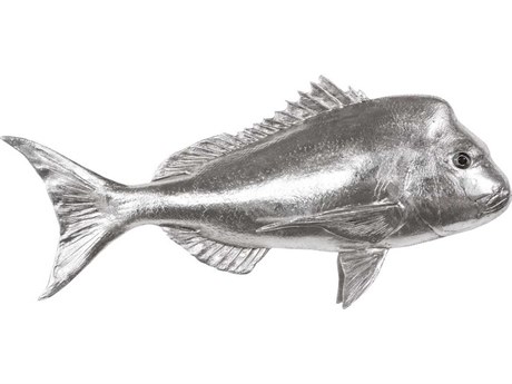 Phillips Collection Silver Leaf Australian Snapper Fish 3D Wall Art