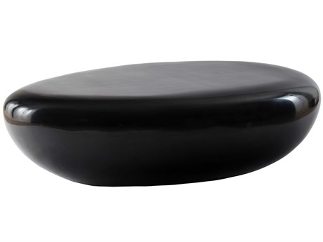 Luxecor Outdoorriver Stone Oval Gel Coat Coffee Table