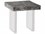 Phillips Collection 24" Square Wood Natural Acrylic End Table  PHCTH100571